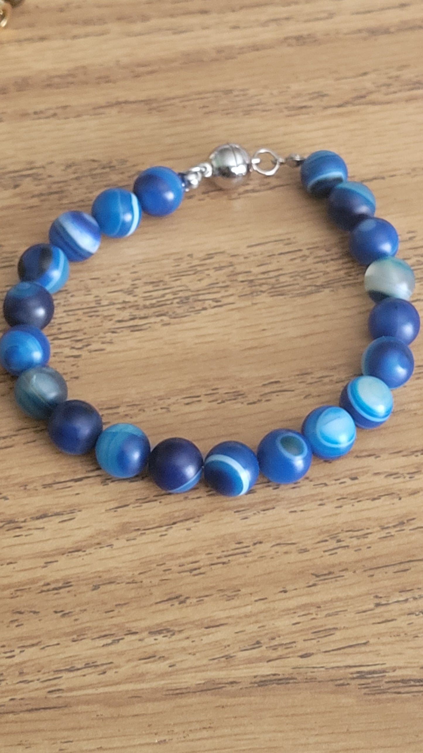 Blue stripe agate