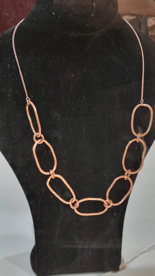 Copper oval chain