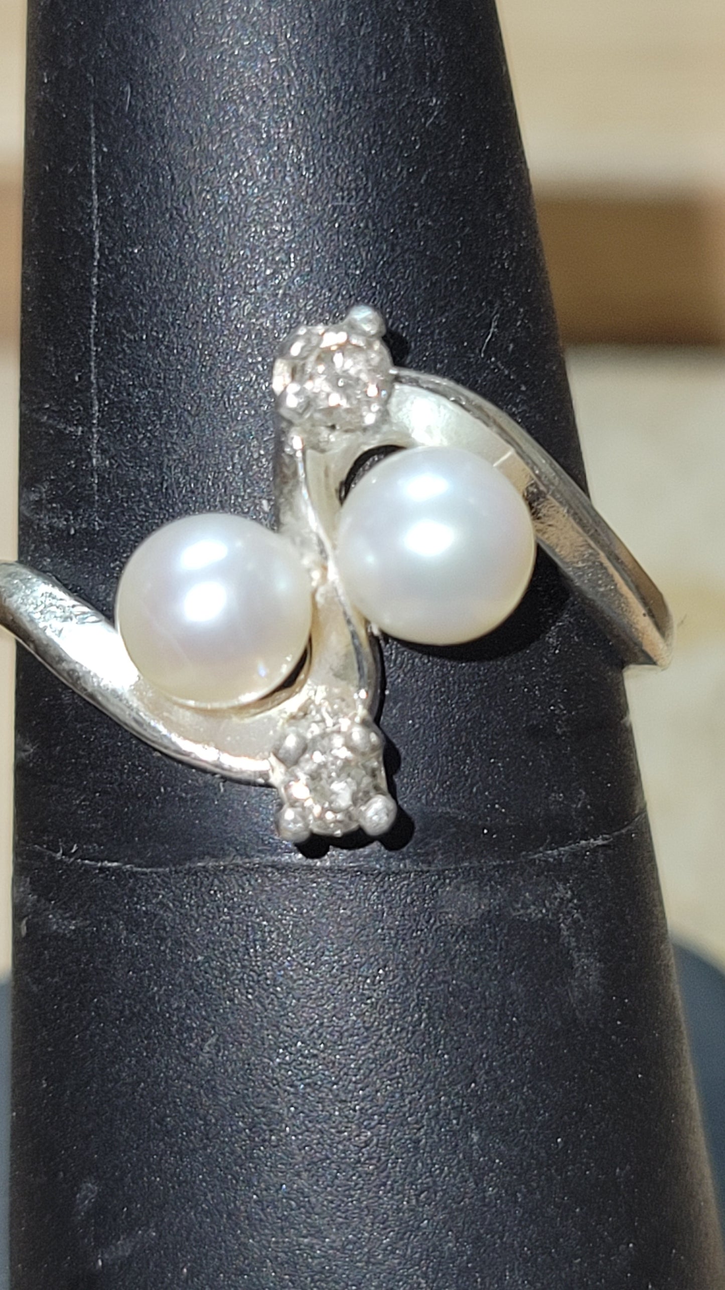 Diamonds and pearls ring